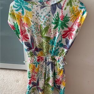 Zara girls’ Multicolor Floral romper